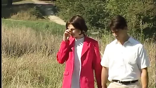 Erkek arkadaşım ve en iyi arkadaşımla açık havada