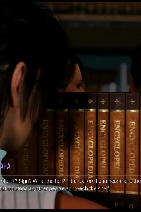 Croft Adventures Oyunu Hentai Parodi Bölüm 4 Lara, kütüphanecinin mini eteğinin altında külot giymediğini keşfeder!