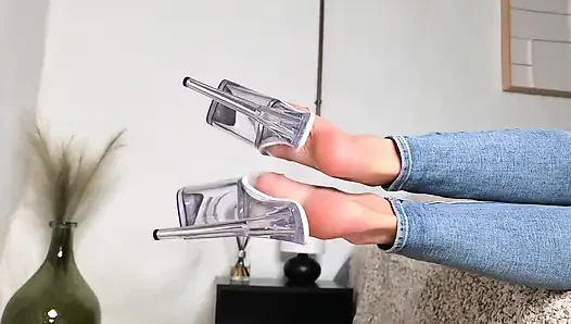 Jeans & Platform Mules