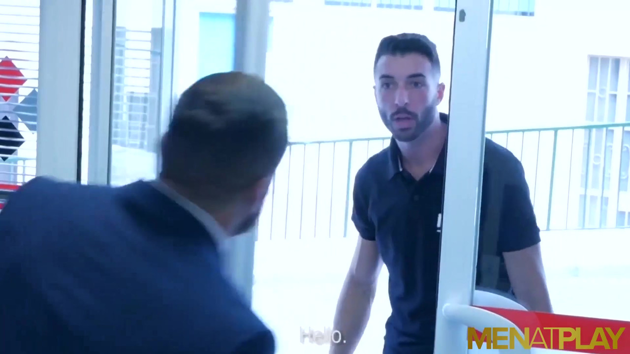 MENATPLAY Suited Gay Emir Boscattoo Seduces Hugo Castellano