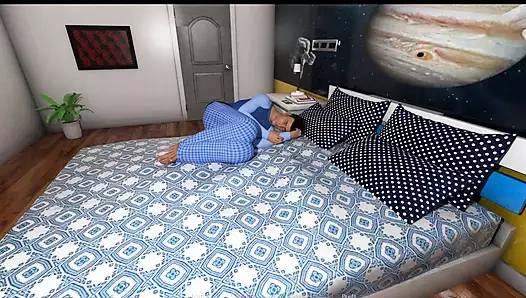 Orta yaşlı seksi kadın otelde çifte ateşli masaj