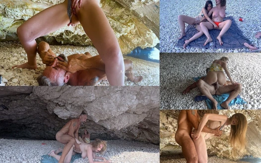 Mağarada dörtlü seks