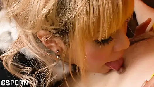 Güzel Japon kızla jav pornosu ateşli pcreampie'nin amını doldurmak için sikiliyor