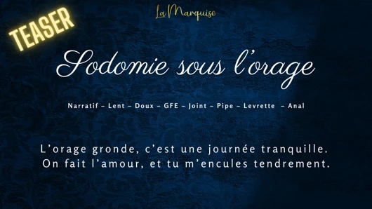 Asmr fırtınası altında şehvetli sodomy - Fransız sesli porno