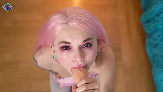 Slopy üvey baba kız ve büyük yüze boşalma