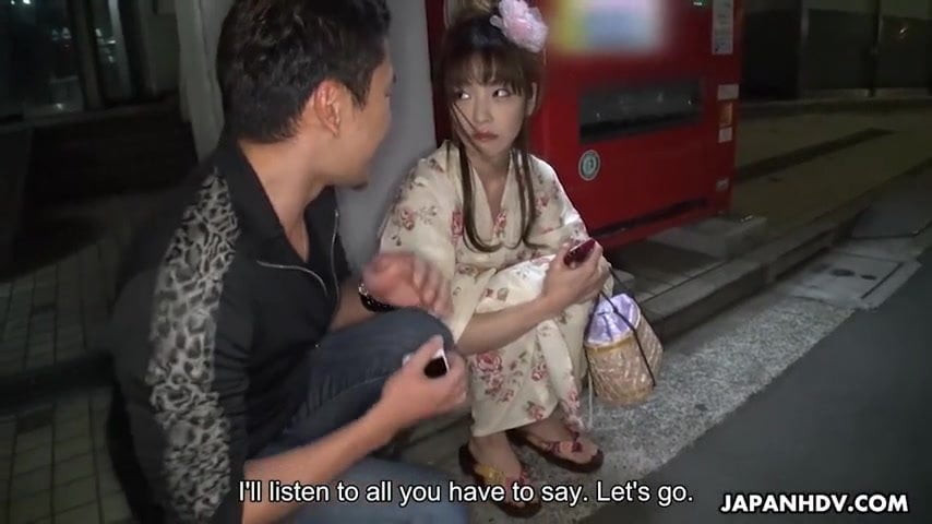 Japon tatlım içinde bir kimono, nami honda var creampied, uncens