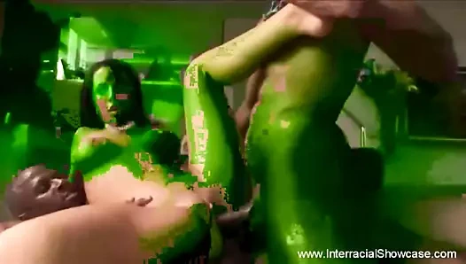 Bbc dp üçlü ile beyaz milf