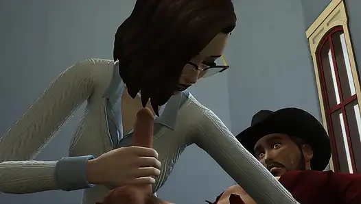 3 boyutlu çiftte derin darbeler ve sert seks