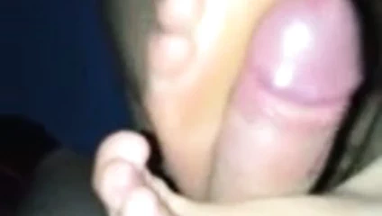 Geile Footjob und Fick