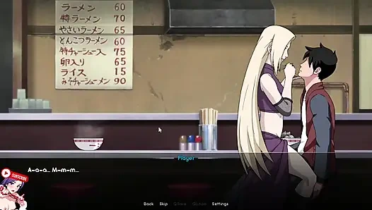 Naruto'nun Ichiraku'da Ramen yemesi için INO ile randevusu