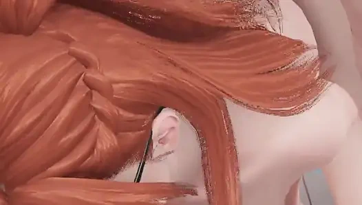 Kızıl saçlı öğretmen büyük yuvarlak götüne bir yarağı siktiriyor - 3 boyutlu porno