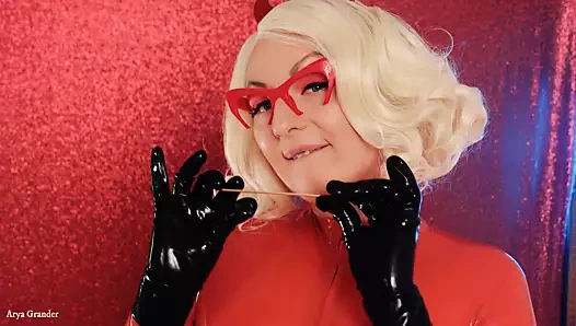 Asmr mukbang lateks yeme videosu - diş tellerinde arya grander