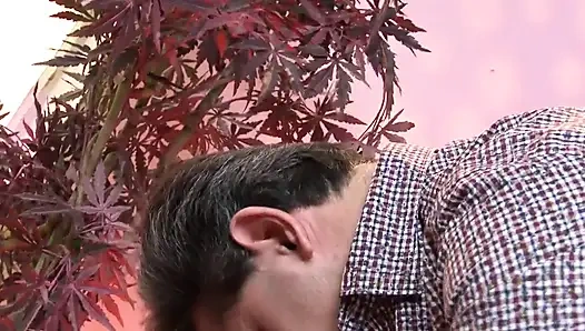 Ateşli zenci kadın büyük yarağı götüne sokuyor