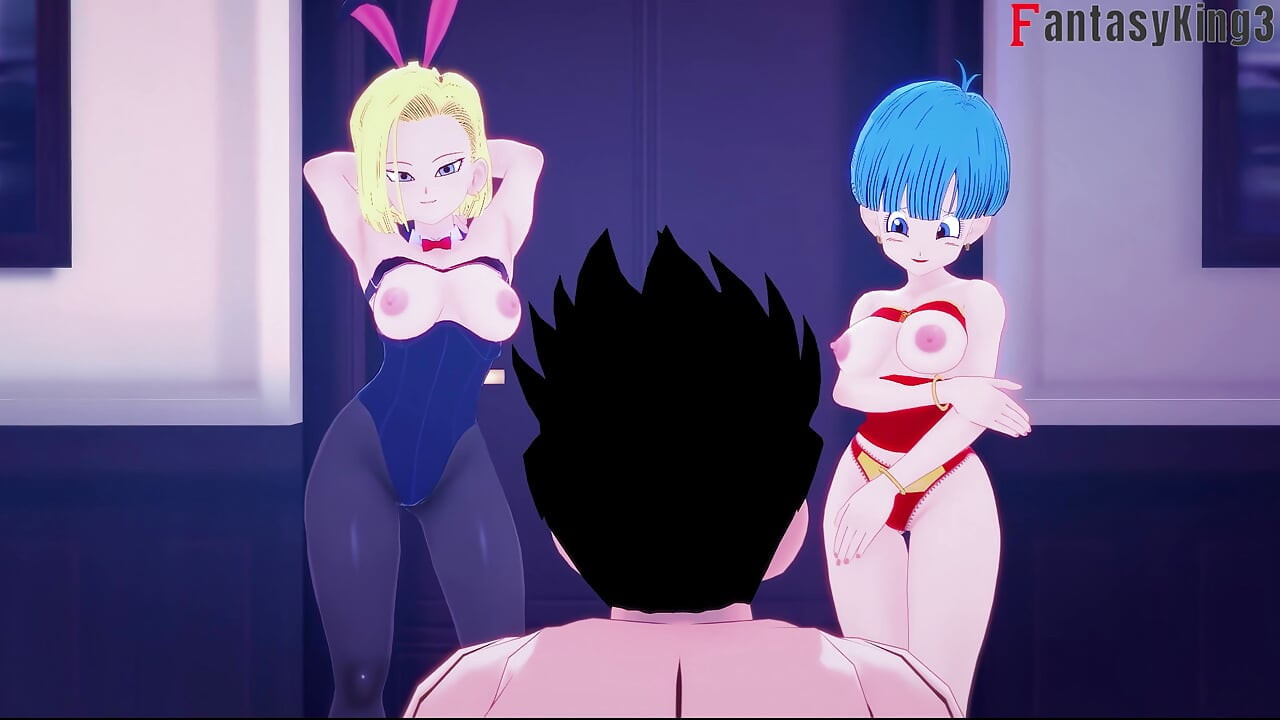Android 18 Vulma'ı Gohan'ı sikmeye ikna ediyor - dragonball zex serisi