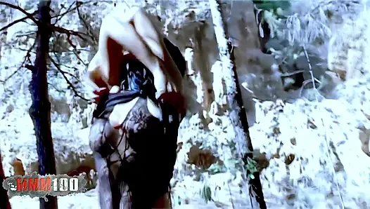 Nina Roberts yıldızı Nina Roberts ormanda soyunuyor