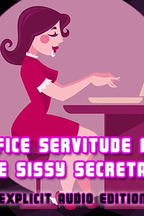 Kadın kılıklı sekreter için ofis servitude müstehcen ses baskısı