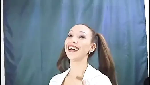 Asya öğrenci hoşlanır büyük çük