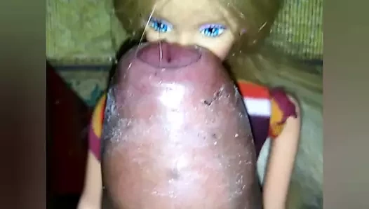 Barbie Doll cumshot facial 01