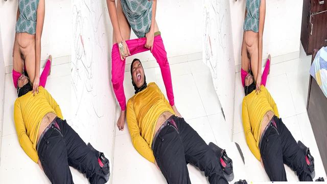 A thief broke into Komal's house, looted gold, and kicked it from behind.