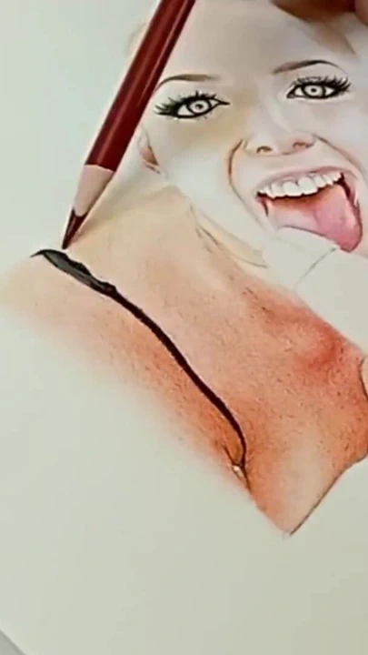 Seksi desi evli kadın büyük beyaz yarak emiyorken angela white'ın erotik sanatı veya çizim portresi | Klip 1