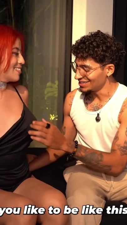 BISEXUAL THREESOME! - My friend and her boyfriend know how to entertain me | Clip 1