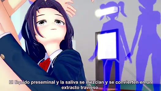 Schoolgirl +18 fucking a guy until she orgasms several times - hentai