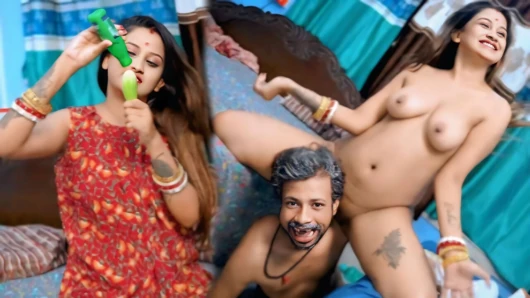 Bahu ko baigan ghusate pakda sasur ne uske baad chod diya