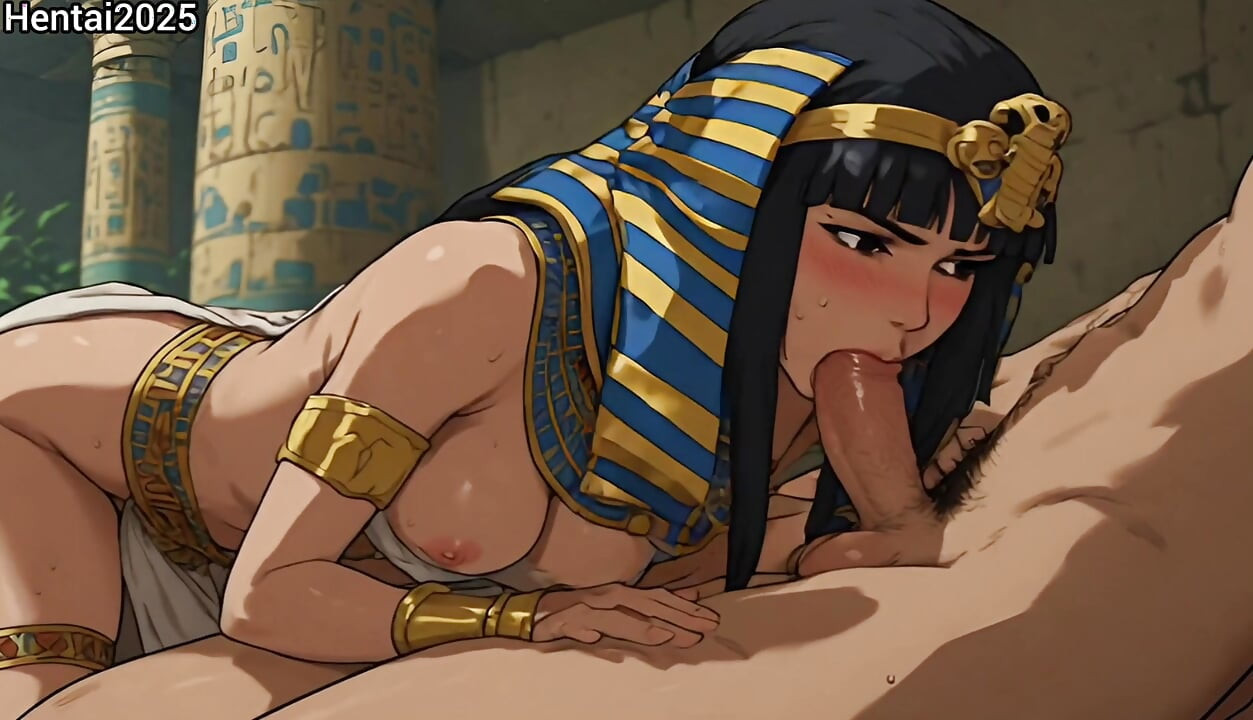 Firavunlar derleme çizgi film eski Mısır krallarının hentai animasyonu, piramit, kraliçe,