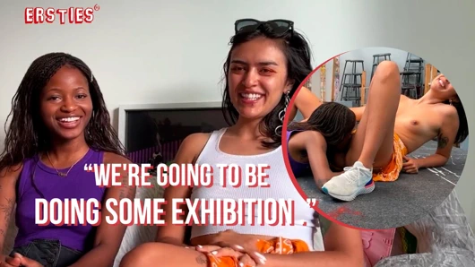 Ersties - Ada ve Al bir sanat stüdyosunda riskli halka açık seks yapıyor