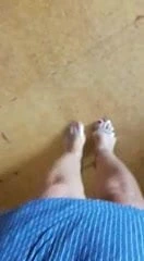 My mature friend 55years old toes soles