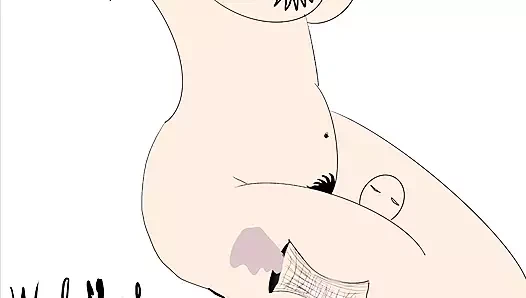 Hareketli dövmeli kadın