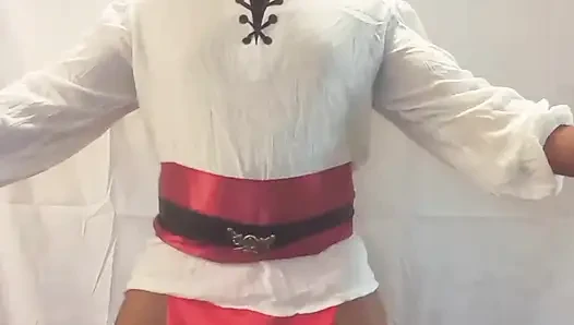 Korsan cosplayer mastürbasyon yapıyor
