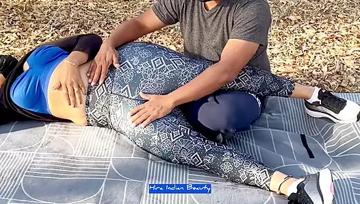 Steamy Outdoor Romance: Desi Wife's Sensual Massages & Big Ass ASMR in Picnic Park