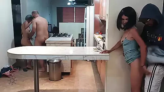 fucked in the family home, perverted stepsisters - 100% Spanish porn.