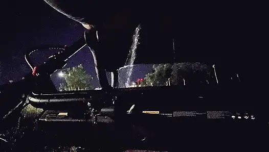 Pissing in public on my scooter