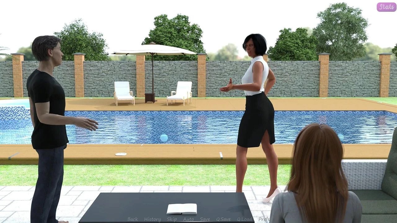 Жена моего сводного брата No10 Диана дала мне работу по чистке своего бассейна