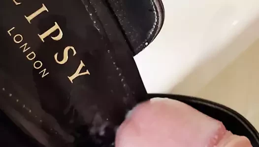 Cum içinde hanımları peep toe stiletto topuklu