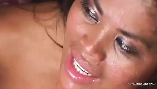 Engaging in simultaneous intimate encounters with two partners, including a visually appealing individual of Asian descent