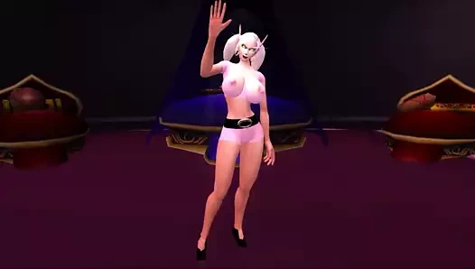 Wowgirlx - seksi barbie blud elf striptiz