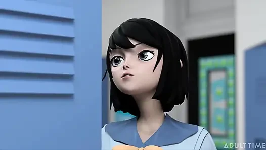 Hentai seks koleji bölüm 6 - üniversite öğrencisi üvey babasının yarağı üzerinde cinsel yeteneklerini gösteriyor