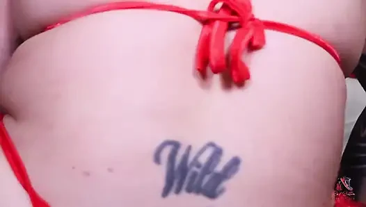 Dövmeli PAWG Sürtük Bakış açısı