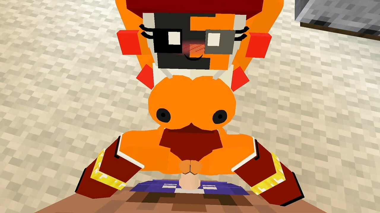 Minecraft jenny mod fapcraft: fazclaire's night fnaf clipsy adlı uçan bir animatronikle sikişiyor