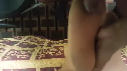 Külotlu çorapla tek sikiş