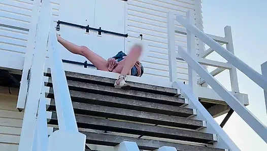 Windmill'de dışarıda mastürbasyon