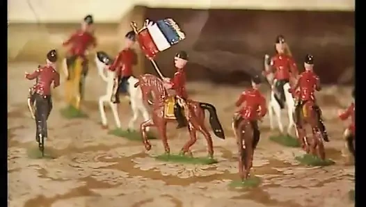 Mükemmel şekilli sarışın her iki delikten penetrasyon için bacaklarını açıyor