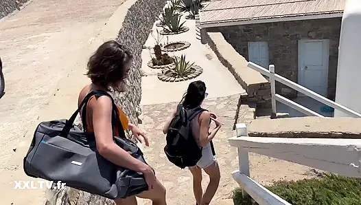 Mykonos güneşinin altında tutku