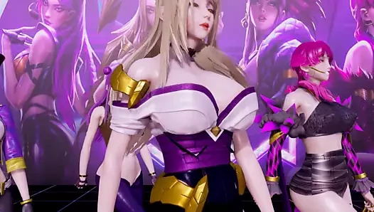 R-18 mmd girlsday - striptizci bir şey. ahri akali