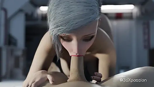 Nexus-3: Benim yörüngemde. Baştan çıkarıcı busty sarışın uzay istasyonunda en iyi sekse sahip