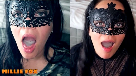 Amatör orta yaşlı seksi kadın iki gün üst üste kocasının dölünü yuttu! İki büyük yük! - Millie Fox