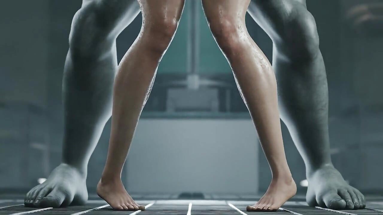 Resident evil xxx - Claire Redfield laboratuvarda zorba tarafından yakalandı ve yetiştirildi (3D Animasyon)